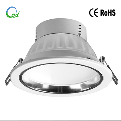 Recessed LED ceiling light, LED downlight, 18W, Ra>80, power factor>0.9, aluminum frame and PMMA cover, excellent heat dissipation