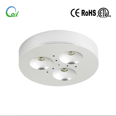 CE RoHS ETL approved LED Cabinet Light, LED puck light, 12V, 3W