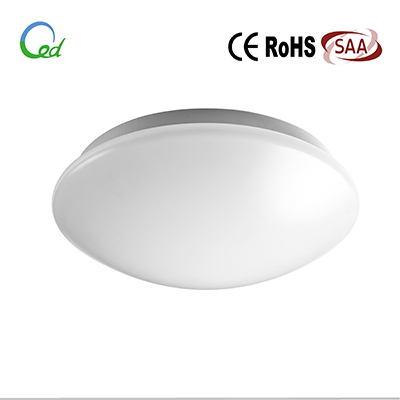 LED oyster light, flush mount ceiling light, microwave motion sensor, dimmable, flicker free