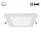 Square recessed flat panel LED ceiling light, 110/240V AC, Ra>80, 6W, 8W, 10W, 12W, 15W, 18W,  80lm/W