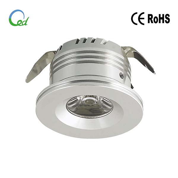 LED cabinet light, input 12V or 24V DC, 1W/3W, Ra>80