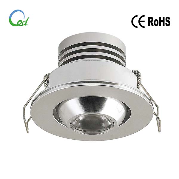 LED cabinet light, input 12V or 24V DC, 1W/3W, Ra>80