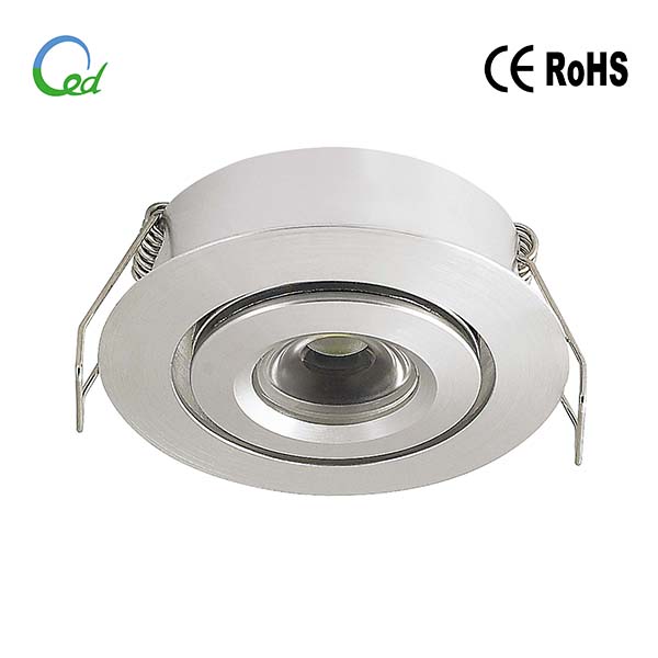 LED cabinet light, input 12V or 24V DC, 1W/3W, Ra>80