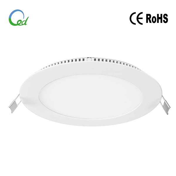 round recessed flat panel LED ceiling light, 110/240V AC, Ra>80, 6W, 8W, 10W, 12W, 15W, 18W, 21W, 80lm/W